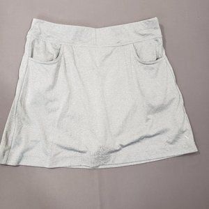 Callaway Women's 15.5" Heather Gray Golf Skort/Lined Skirt, size Medium pockets